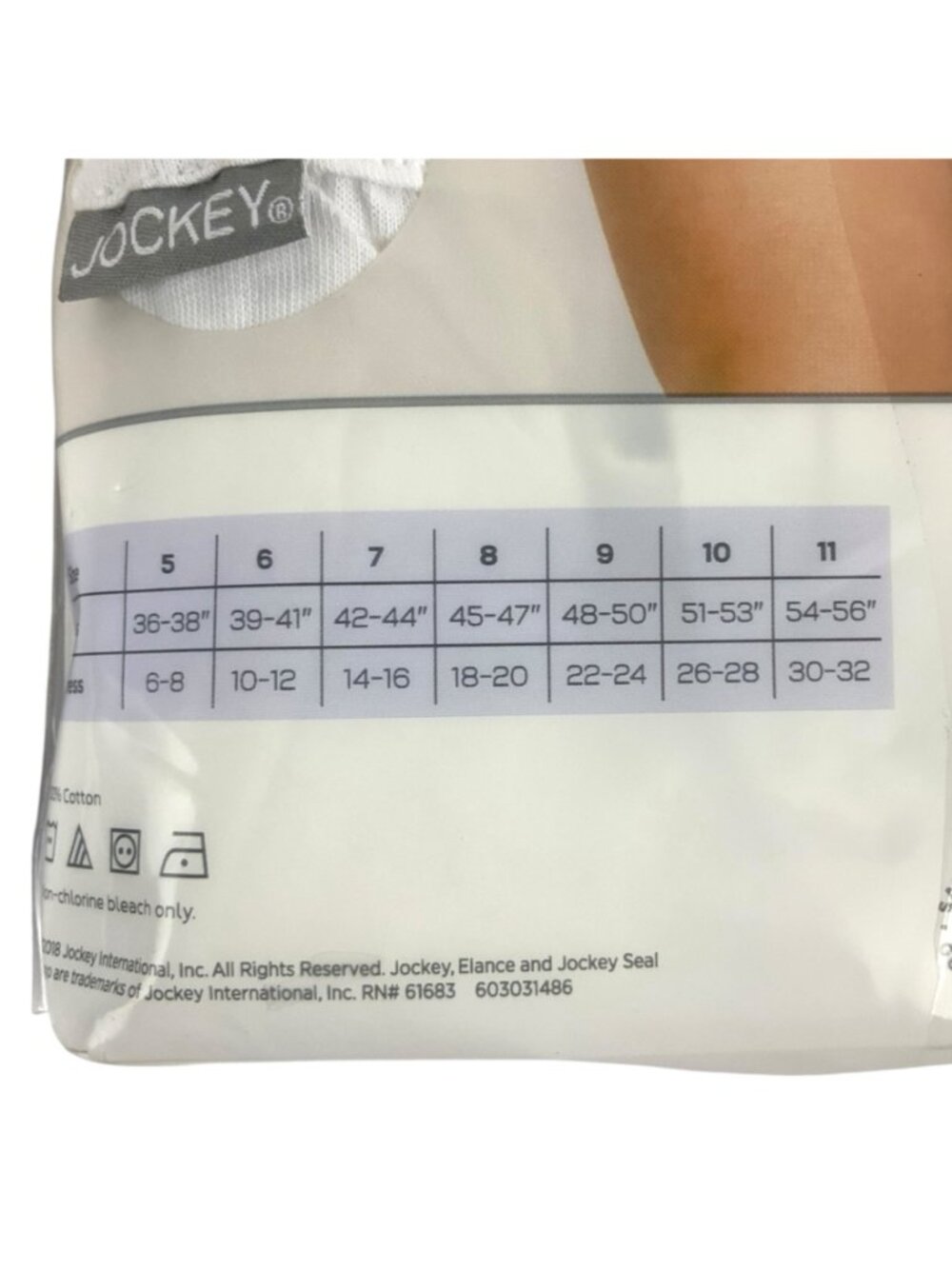 Jockey Elance Womens Cotton Comfort Briefs Size 4XL White 2-Pack of 3 Each - Picture 4 of 4